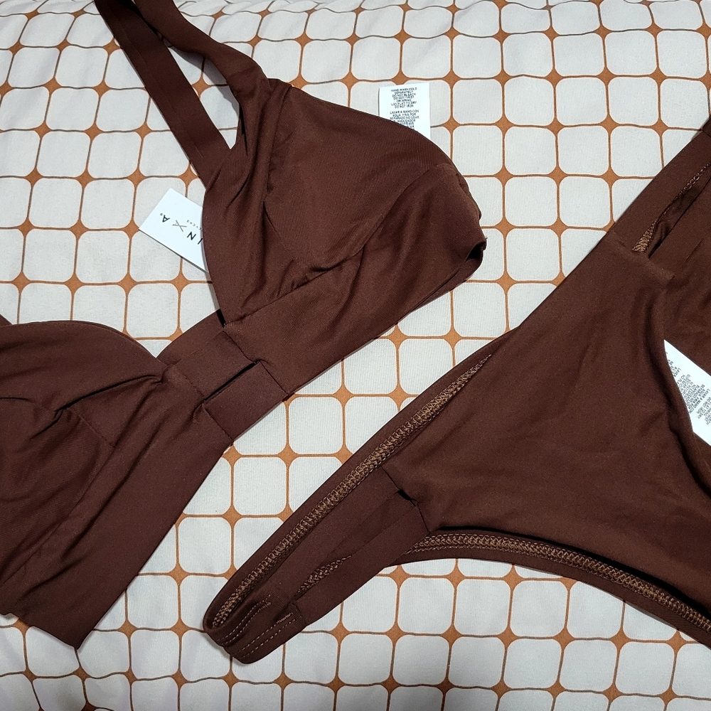 Vitamin A Bikini w/LoveStitch Cover-up Midi - Picture 3 of 4